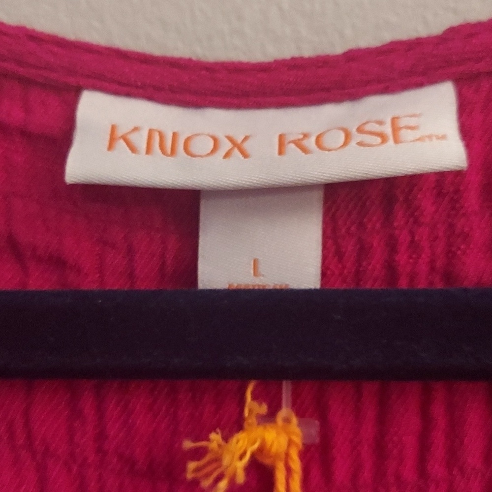 KNOX ROSE Magenta Tiered Sleeveless Baby Doll Dress - Picture 2 of 12